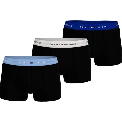 2. Tommy Hilfiger 3-Pack bokserki majtki męskie czarne bawełna wygodne