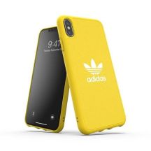 Etui Adidas Moulded Case Canvas na iPhone Xs Max - żółte