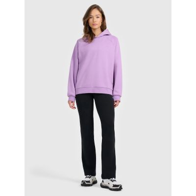 5. Bluza dresowa nierozpinana z kapturem damska 4F 4FRAW25TSWSF2775-52S