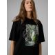 4. T-shirt loose z nadrukiem damski 4F 4FRSS26TTSHF3706-20S