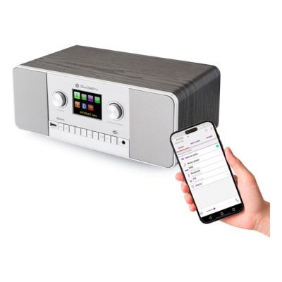 7. GoGen IR 257 BTDAB Internet Cyfrowy Srebrny