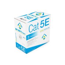 Kabel U/UTP kat.5e, teleinformatyczny, LSOH, Dca 4x2x24 AWG, 1Gb/s, 250 MHz, gwarancja 25 lat, certyfikat INTERTEK ETL, szary, 305m - ALANTEC