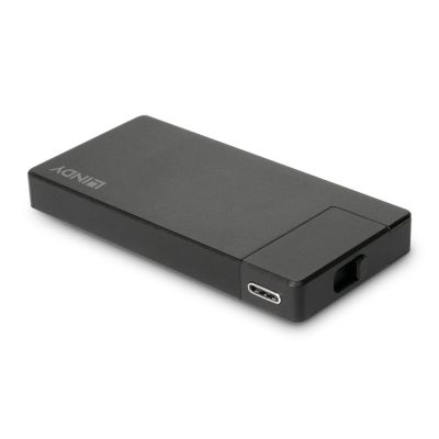 4. Lindy 43336 stacja dokująca Przewodowa USB 3.2 Gen 1 (3.1 Gen 1) Type-C Czarny