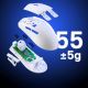 7. REDRAGON M918W & K1NG PRO MAX & Biały myszka RF Wireless + Bluetooth + USB Type-C