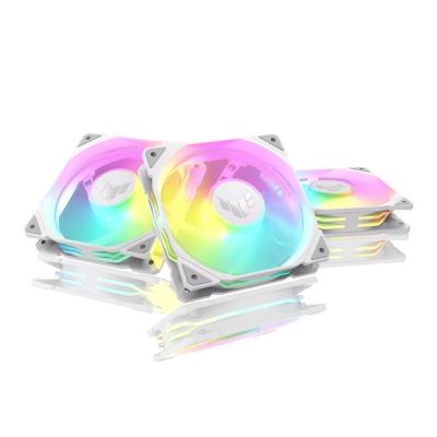 10. ASUS TUF GAMING TR120 ARGB REVERSE 3IN1 White Obudowa komputera Chłodnica powietrza 12 cm Biały