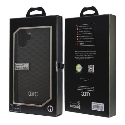 7. Etui Audi IML Stitching Pattern MagSafe na iPhone 16 Plus 6.7" - czarne