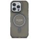 3. Etui Guess IML Glitter Circle MagSafe na iPhone 16 Pro - czarne