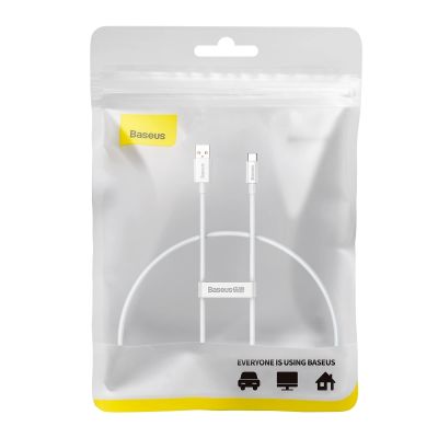 11. Kabel Baseus Superior Series 100W USB-A - USB-C 0,25m - biały