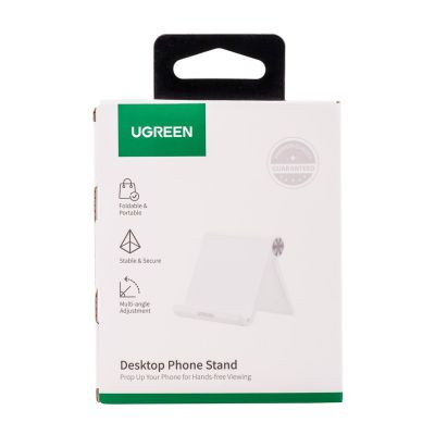 4. Ugreen podstawka biurkowa na telefon 95 x 85 mm LP106 (biały)