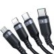 3. Kabel Joyroom Multi-Use Series S-A18 4w1 USB-A - USB-C / USB-C / Lightning / micro USB 1.2m - czarny