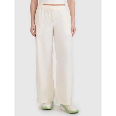 Spodnie damskie casual z szerokimi nogawkami 4F 4FWSS25TTROF1012-11S