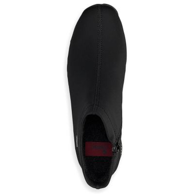 12. Botki damskie ocieplane czarne Rieker W 98251-00