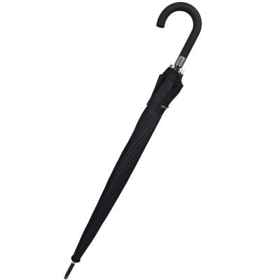 3. PARASOL DŁUGI PÓŁAUTOMATYCZNY 16 ŻEBER CZARNY SEMI LINE