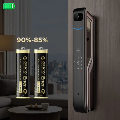 7. Bateria litowa Orico Ener-G EG5C 1,5 V 2100mWh akumulator AA USB-C z kablem ładującym 2 szt.