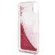 3. Etui Karl Lagerfeld Liquid Glitter na iPhone X - różowe