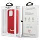 8. Etui Guess Silicone Vintage Gold Logo na iPhone 13 Pro Max - czerwone