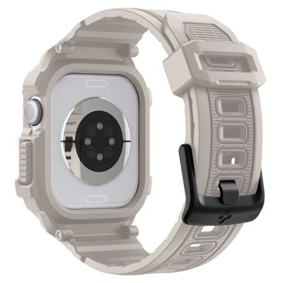 3. Pasek Spigen Rugged Armor Pro V2 na Apple Watch (46 mm) - beżowy
