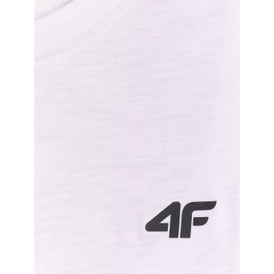 7. T-shirt regular gładki męski 4F 4FRSS26TTSHM3994-10S