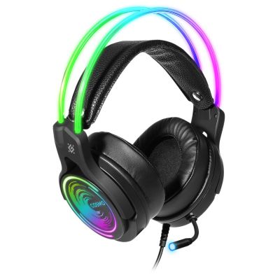 4. DEFENDER SŁUCHAWKI NAUSZNE Z MIKROFONEM COSMO PRO 7.1 PODŚWIETLENIE RGB 64536