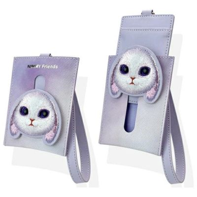 3. Portfel Nimmy Big Eyed Pet 2.0 Rabbit etui na karty - fioletowy