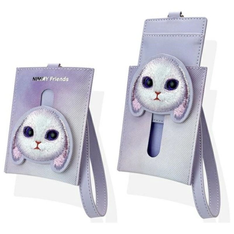 3. Portfel Nimmy Big Eyed Pet 2.0 Rabbit etui na karty - fioletowy