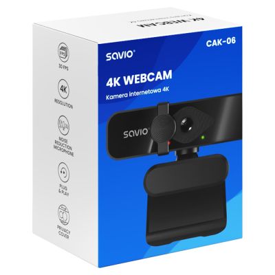 5. SAVIO KAMERA INTERNETOWA 4K CAK-06