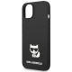 6. Etui Karl Lagerfeld Silicone Choupette Body na iPhone 14 Plus - czarne