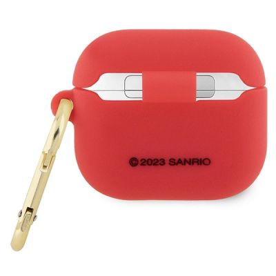 2. Etui Hello Kitty Silicone 3D Kitty Head na AirPods 3 - fuksjowe