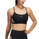 5. Stanik sportowy adidas Aeroreact Training Light-Support 3-Stripes Bra W HC7862