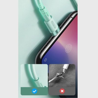 7. Kabel Joyroom Liquid Silicone Data Cable N2 USB-A / Lightning 2.4A 1.2m - biały