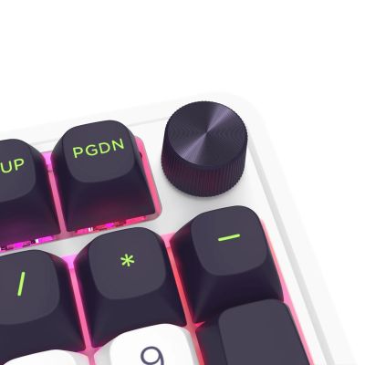 8. REDRAGON K686WBG-RGB-MAX Eisa Max klawiatura USB + RF Wireless + Bluetooth Biały, Czarny