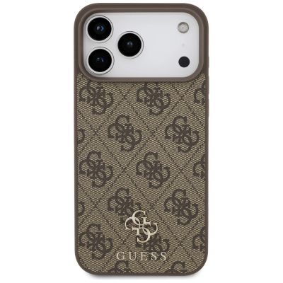3. Etui Guess 4G Small Classic Logo MagSafe na iPhone 17 Pro Max / 18 Pro Max - brązowe