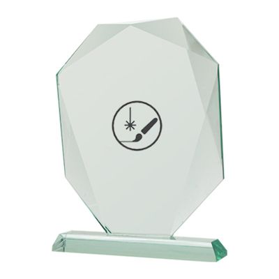 3. Trofeum szklane grawerowane z etui + wypełnienie farbą
