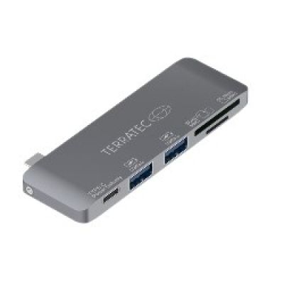 2. Terratec 283005 stacja dokująca USB 3.2 Gen 1 (3.1 Gen 1) Type-C Szary