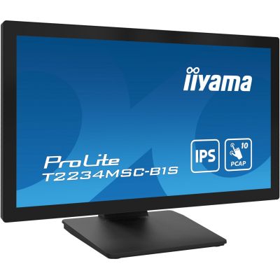 3. Monitor IIYAMA T2234MSC-B1S 21.5inch PCAP Bezel Free Front Speakers 10P Touch with Anti-Finger print coating IPS Panel 1920x1080