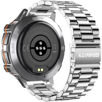 16. Smartwatch Gravity Grafitowy Pasek + Bransoleta GT42-4
