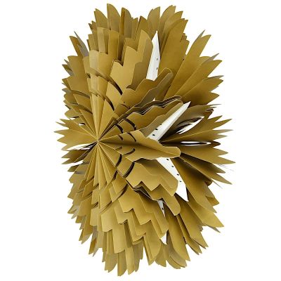 3. PŁATEK ŚNIEGU DEKORACJA WISZĄCA PAPIEROWA ŚR 50CM MICA - BRĄZOWY