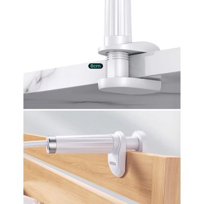 11. Ugreen uniwersalny uchwyt stojak podstawka na telefon tablet (do 12cm szerokości) statyw lazy holder z elastycznym ramieniem biały (30488 LP113)