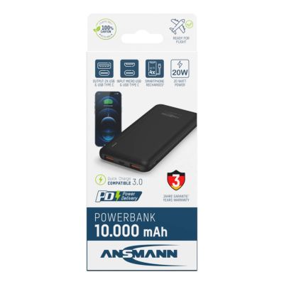 13. Ansmann PB320PD 10000 mAh Czarny