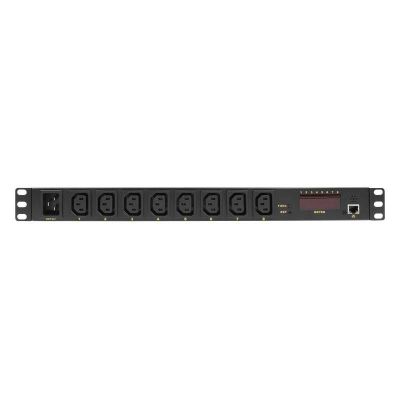6. LogiLink PDU8P01 rozdzielacz zasilania PDU 8 x gniazdo sieciowe 1U Czarny