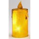 30. ŚWIECA DEKORACYJNA 8 CM AMBER CIEPŁY BIAŁY 1 LED