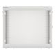 14. Szafa instalacyjna Rack wisząca 19" 9U 600x450 szara drzwi metalowe LANBERG (Flat Pack)