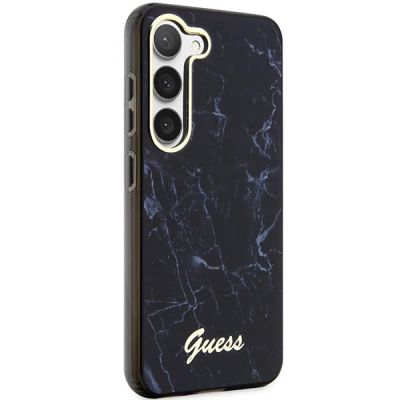 4. Etui Guess Marble Collection na Samsung Galaxy S23 - czarne