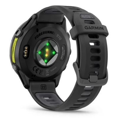 7. Garmin Forerunner 970 3,56 cm (1.4") AMOLED Cyfrowy 454 x 454 px Ekran dotykowy Czarny, Żółty Wi-Fi GPS