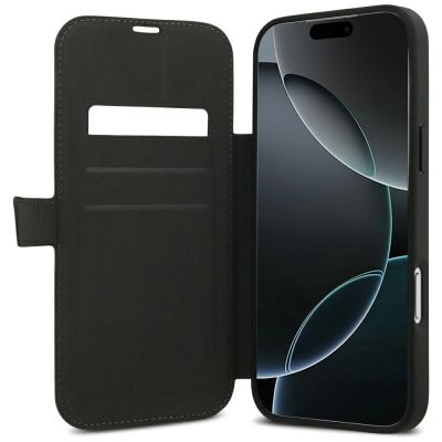 6. Etui Guess Book 4G Metal Logo na iPhone 18 Pro Max / 17 Pro Max - brązowe