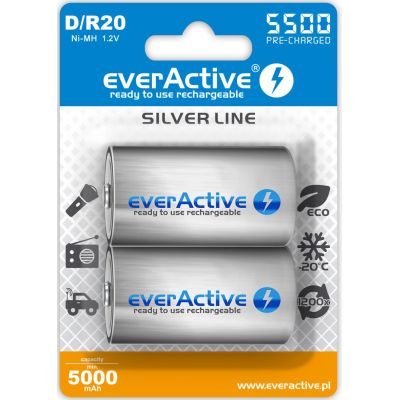 Zestaw akumulatorków everActive EVHRL20-5500 (5500mAh ; Ni-MH)