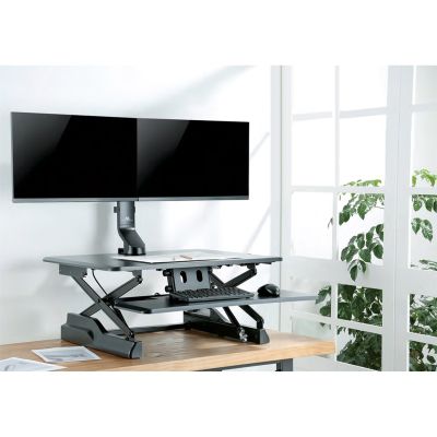 4. Uchwyt na dwa monitory / podwójny 17"-27" 14kg Maclean MC-854 VESA 75x75 100x100 pasuje do MC-848 i MC-849