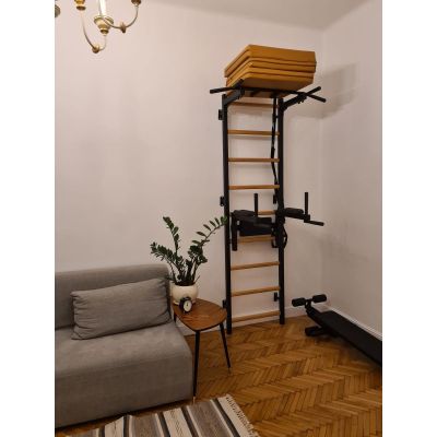 34. MATERAC GIMNASTYCZNY SKŁADANY BRĄZOWY 180CM BENCHK