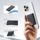 9. Powerbank Baseus PicoGo AM31 Qi2 5000mAh 20W kompatybilny z MagSafe z podstawką (z czarnym kablem Simple Braided USB-C - USB-C 30cm) - czarny