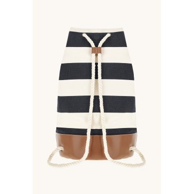 4. Torba z tkaniny unisex Paul&Shark granatowo-ecru 26418102-H21 - elegancka i praktyczna